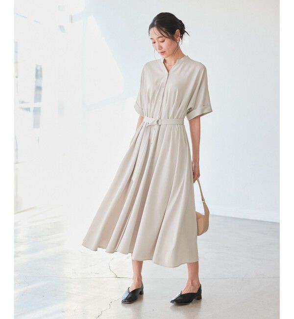 Rope&rsquo;Picnic「【3サイズ展開】シャツコンシャス半袖ワンピース」|ワンピース|