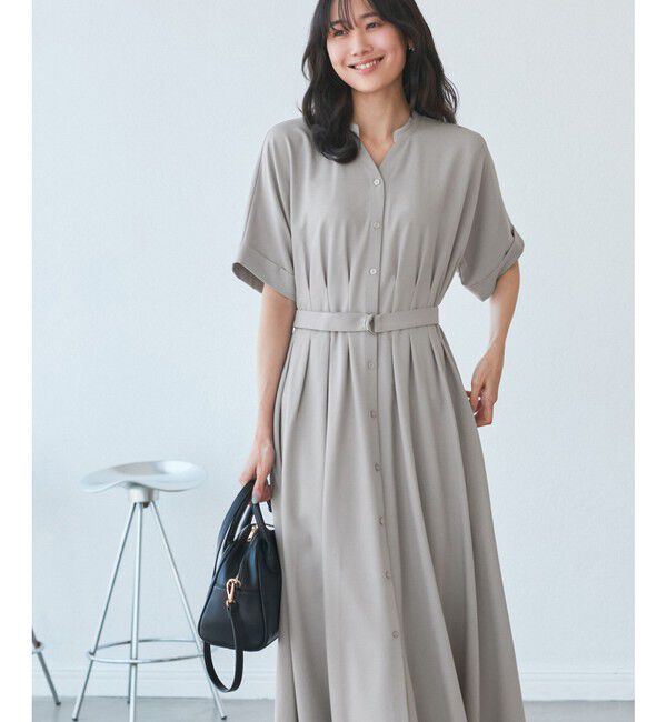 Rope&rsquo;Picnic「【3サイズ展開】シャツコンシャス半袖ワンピース」|ワンピース|