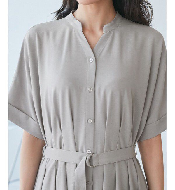 Rope&rsquo;Picnic「【3サイズ展開】シャツコンシャス半袖ワンピース」|ワンピース|