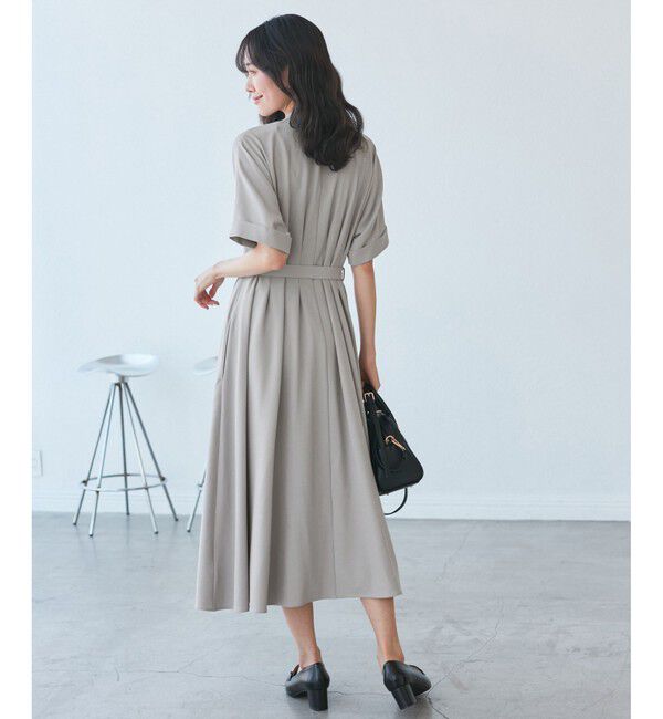 Rope&rsquo;Picnic「【3サイズ展開】シャツコンシャス半袖ワンピース」|ワンピース|