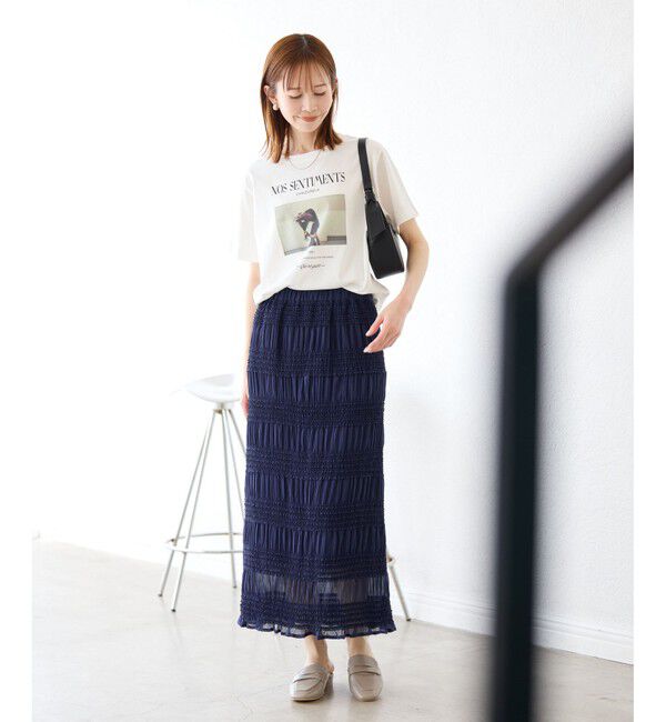 Rope&rsquo;Picnic「【UVカット・洗濯機OK・接触冷感】RENUアソートフォトTシャツ/リンクコーデ・新色追加」|Tシャツ・カットソー|