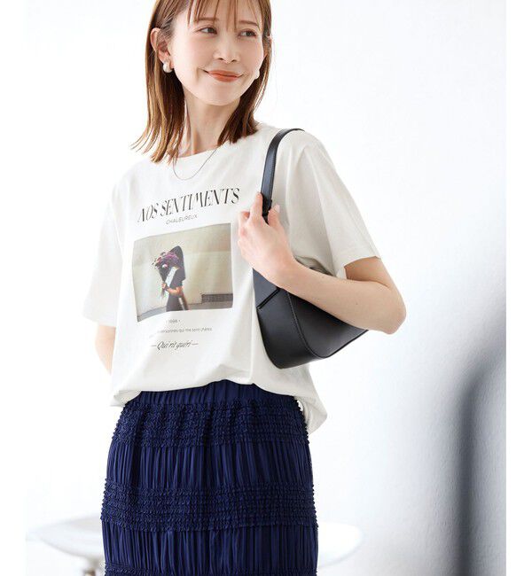 Rope&rsquo;Picnic「【UVカット・洗濯機OK・接触冷感】RENUアソートフォトTシャツ/リンクコーデ・新色追加」|Tシャツ・カットソー|