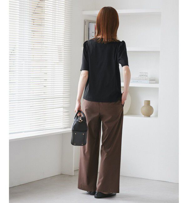 Rope&rsquo;Picnic「【UVカット・接触冷感】70シルケットパフスリーブトップス」|Tシャツ・カットソー|