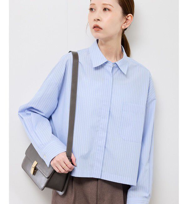 Rope&rsquo;Picnic「ベーシッククロップドシャツ/イージーケア」|シャツ・ブラウス|