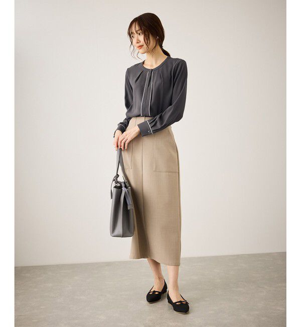 Rope&rsquo;Picnic「配色パイピングブラウス」|シャツ・ブラウス|