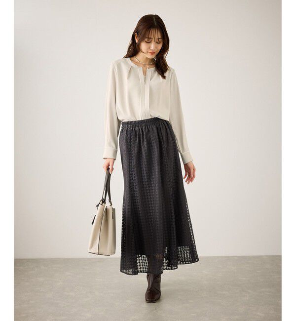 Rope&rsquo;Picnic「配色パイピングブラウス」|シャツ・ブラウス|