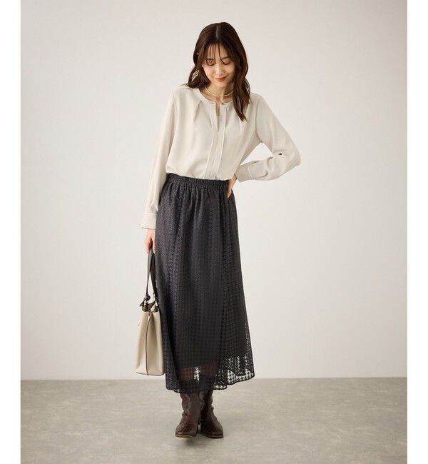 Rope&rsquo;Picnic「配色パイピングブラウス」|シャツ・ブラウス|