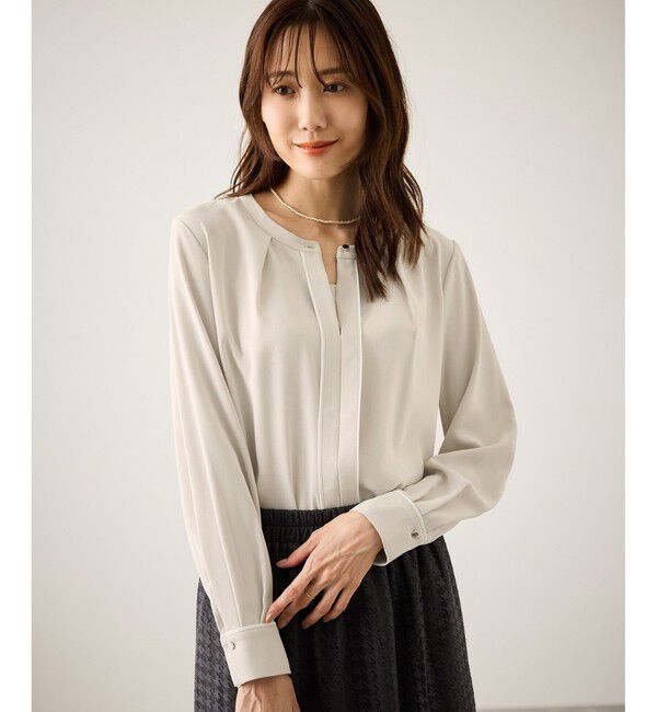 Rope&rsquo;Picnic「配色パイピングブラウス」|シャツ・ブラウス|
