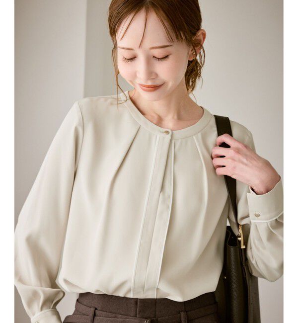 Rope&rsquo;Picnic「配色パイピングブラウス」|シャツ・ブラウス|