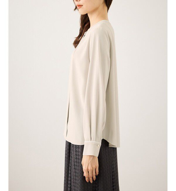 Rope&rsquo;Picnic「配色パイピングブラウス」|シャツ・ブラウス|