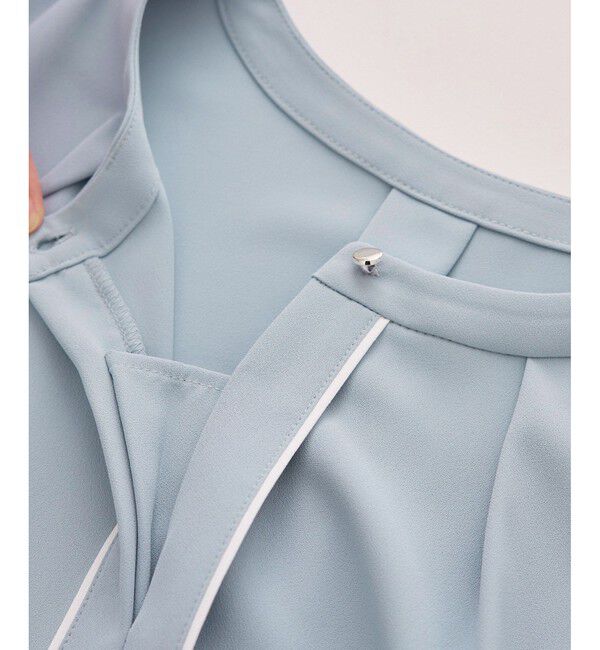 Rope&rsquo;Picnic「配色パイピングブラウス」|シャツ・ブラウス|