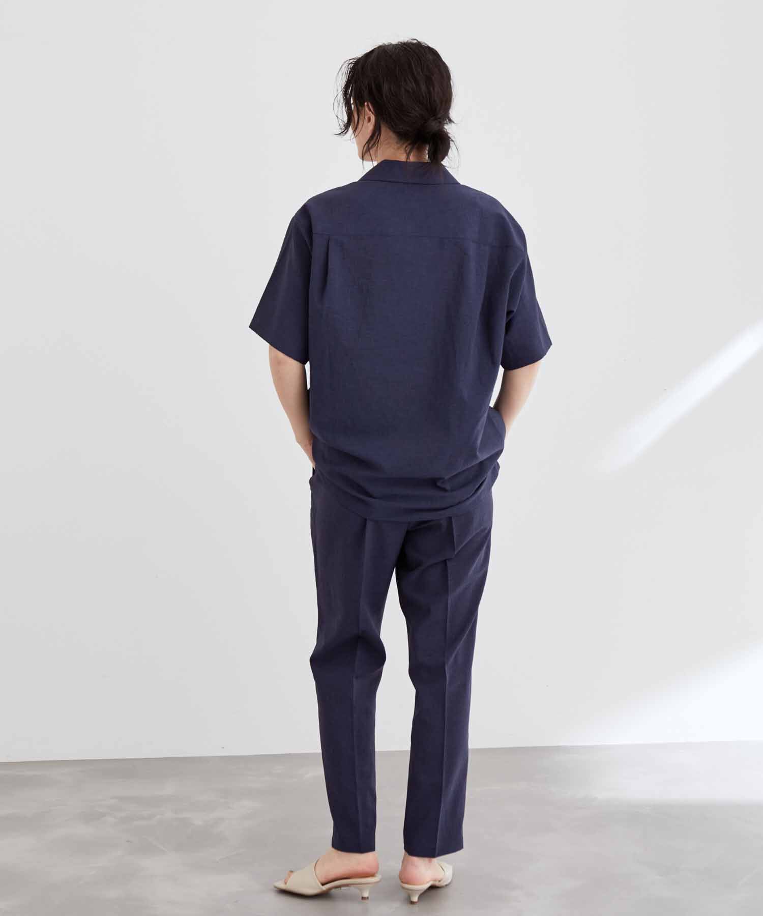 ADAM ET ROPE'「オープンカラーシャツ＆イージーパンツ セットアップ/イージーケア/吸水速乾」|スーツ|