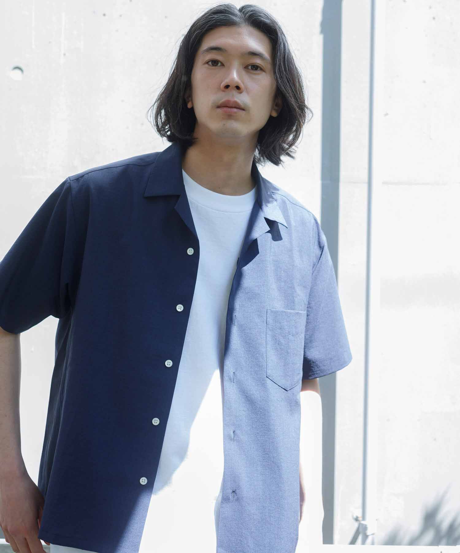 ADAM ET ROPE'「オープンカラーシャツ＆イージーパンツ セットアップ/イージーケア/吸水速乾」|スーツ|