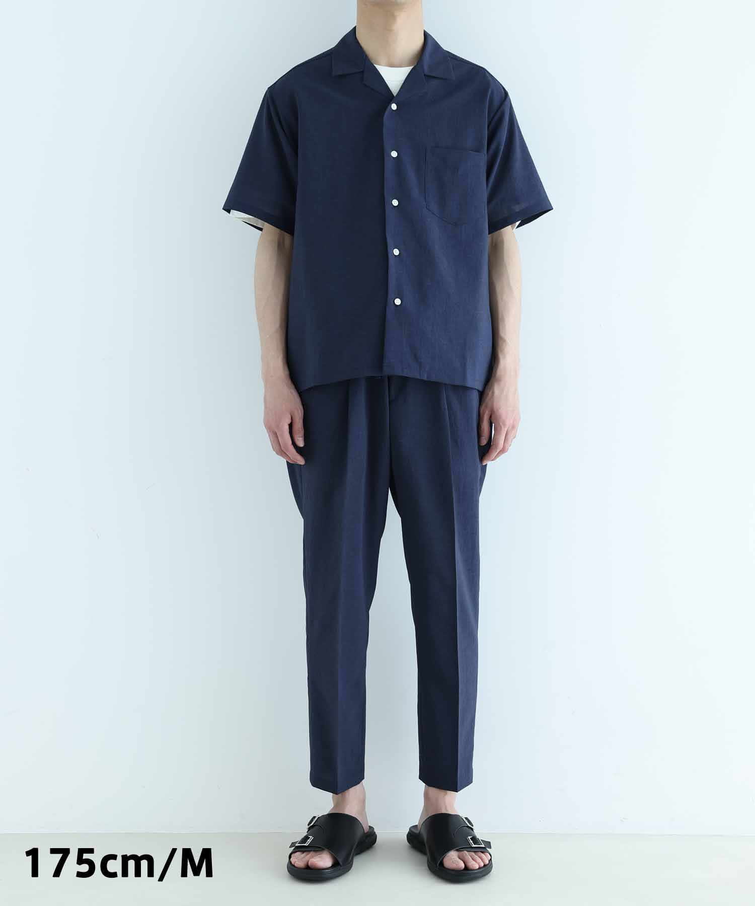 ADAM ET ROPE'「オープンカラーシャツ＆イージーパンツ セットアップ/イージーケア/吸水速乾」|スーツ|