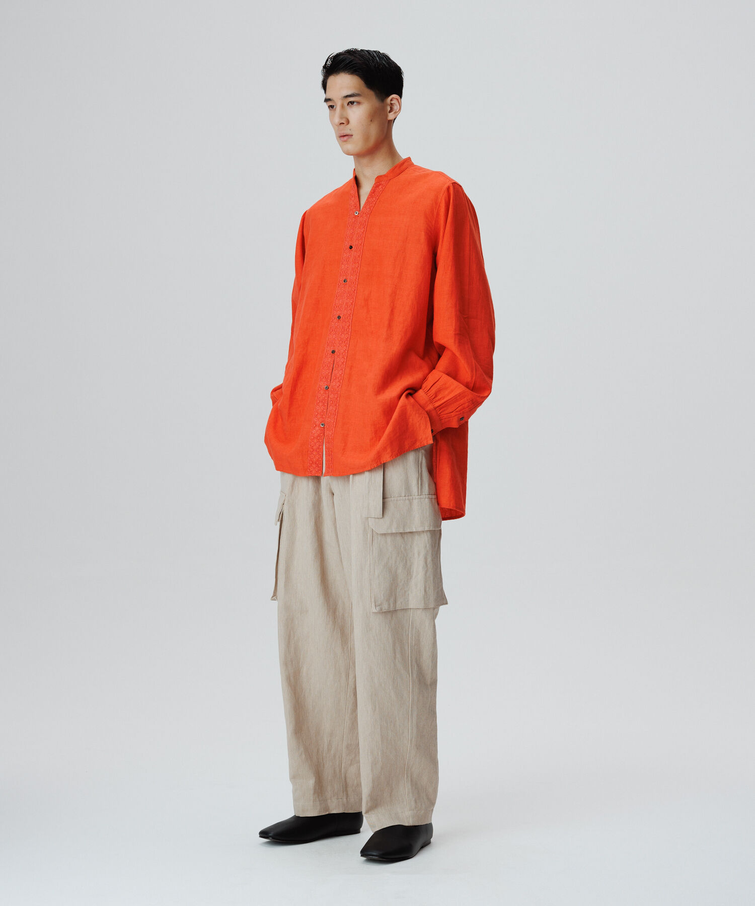 ADAM ET ROPE'「【別注】《ne Quittez pas / ヌキテパ》OVER SIZE Caftan SHIRT」|シャツ・ブラウス|