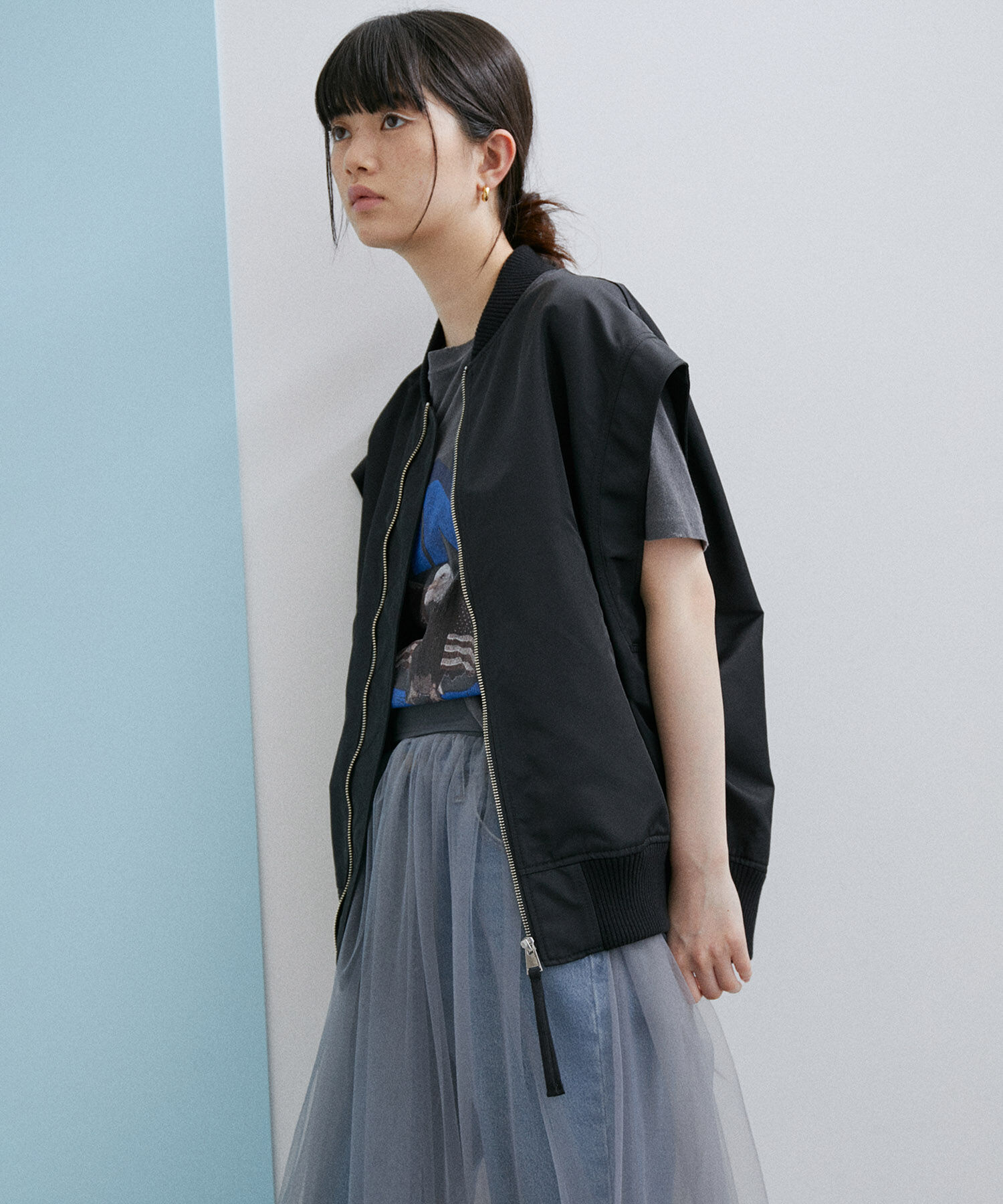 ADAM ET ROPE'「【WEB限定】MA-1ジレ」|その他|