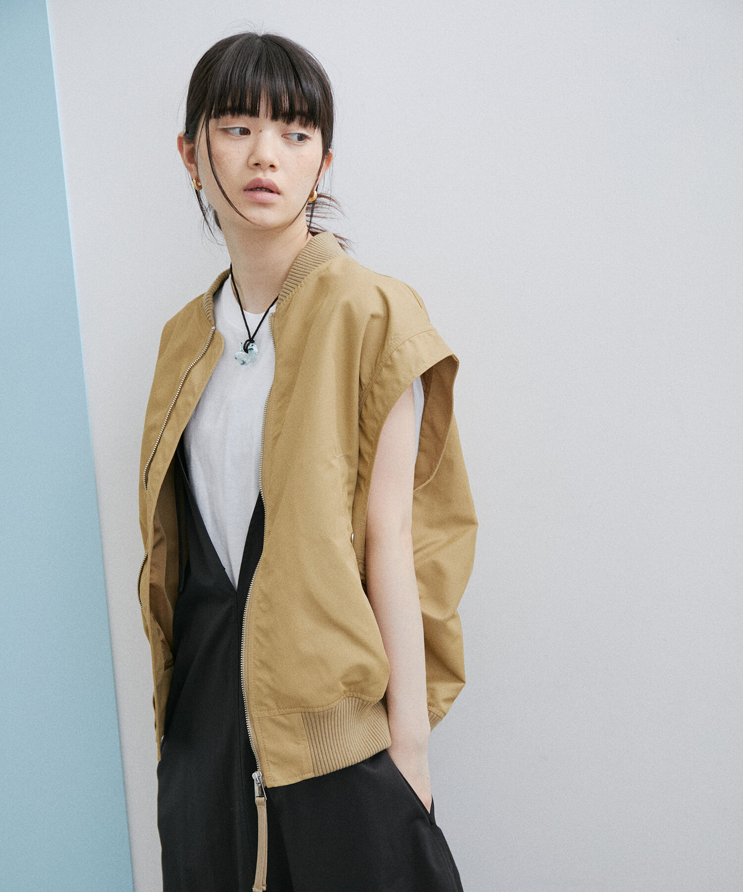 ADAM ET ROPE'「【WEB限定】MA-1ジレ」|その他|