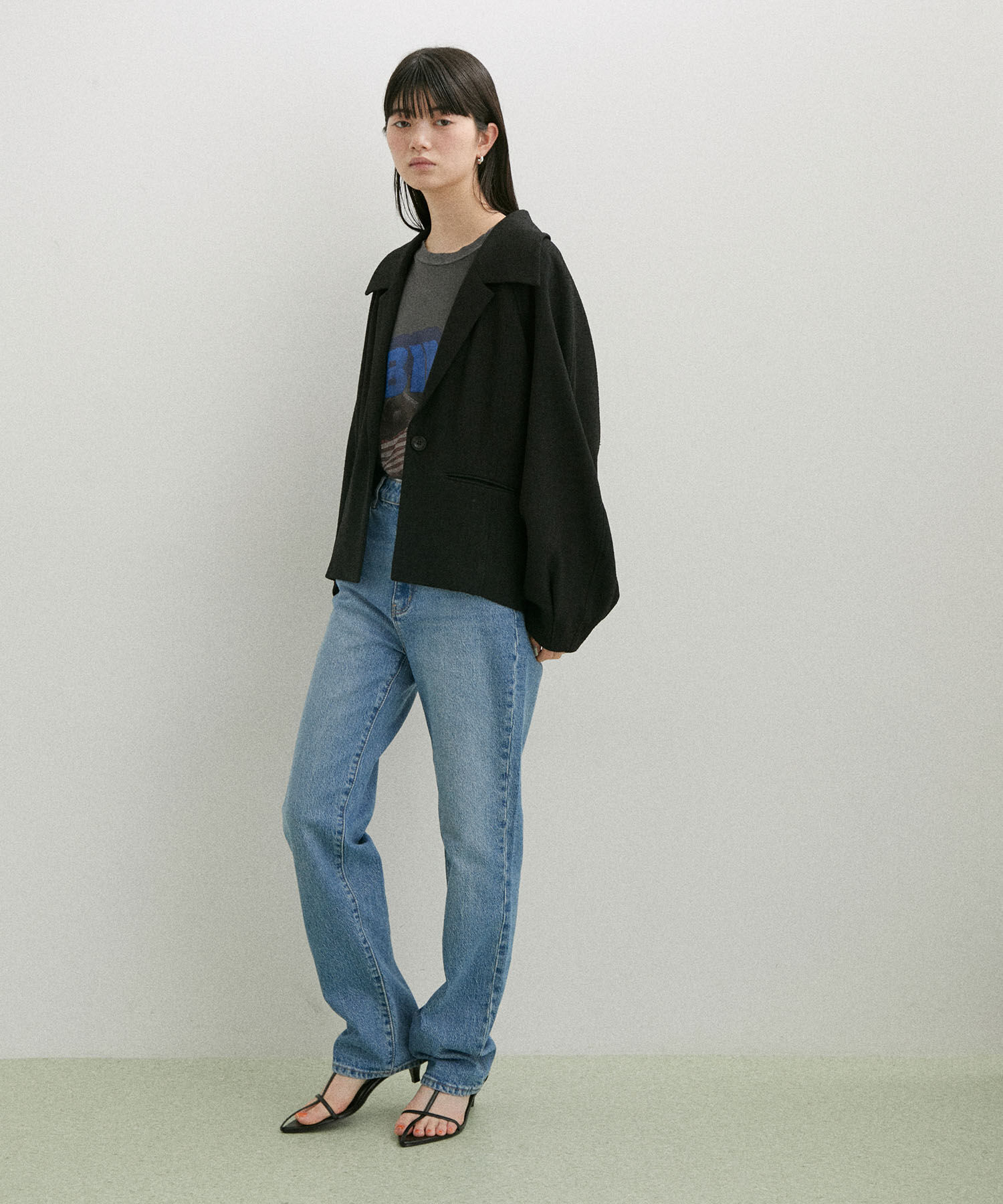 ADAM ET ROPE'「【セットアップ対応】コクーンスリーブジャケット」|テーラードジャケット|