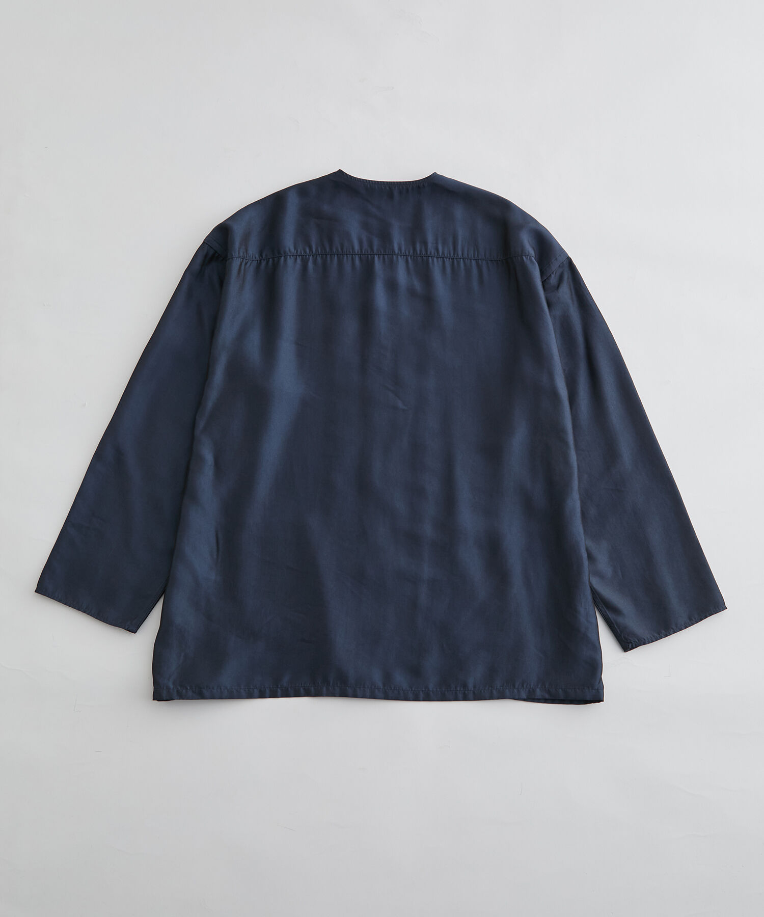 ADAM ET ROPE'「アソート オーバーサイズ ノーカラー シャツ ブルゾン / ユニセックス / セットアップ対応」|シャツ・ブラウス|