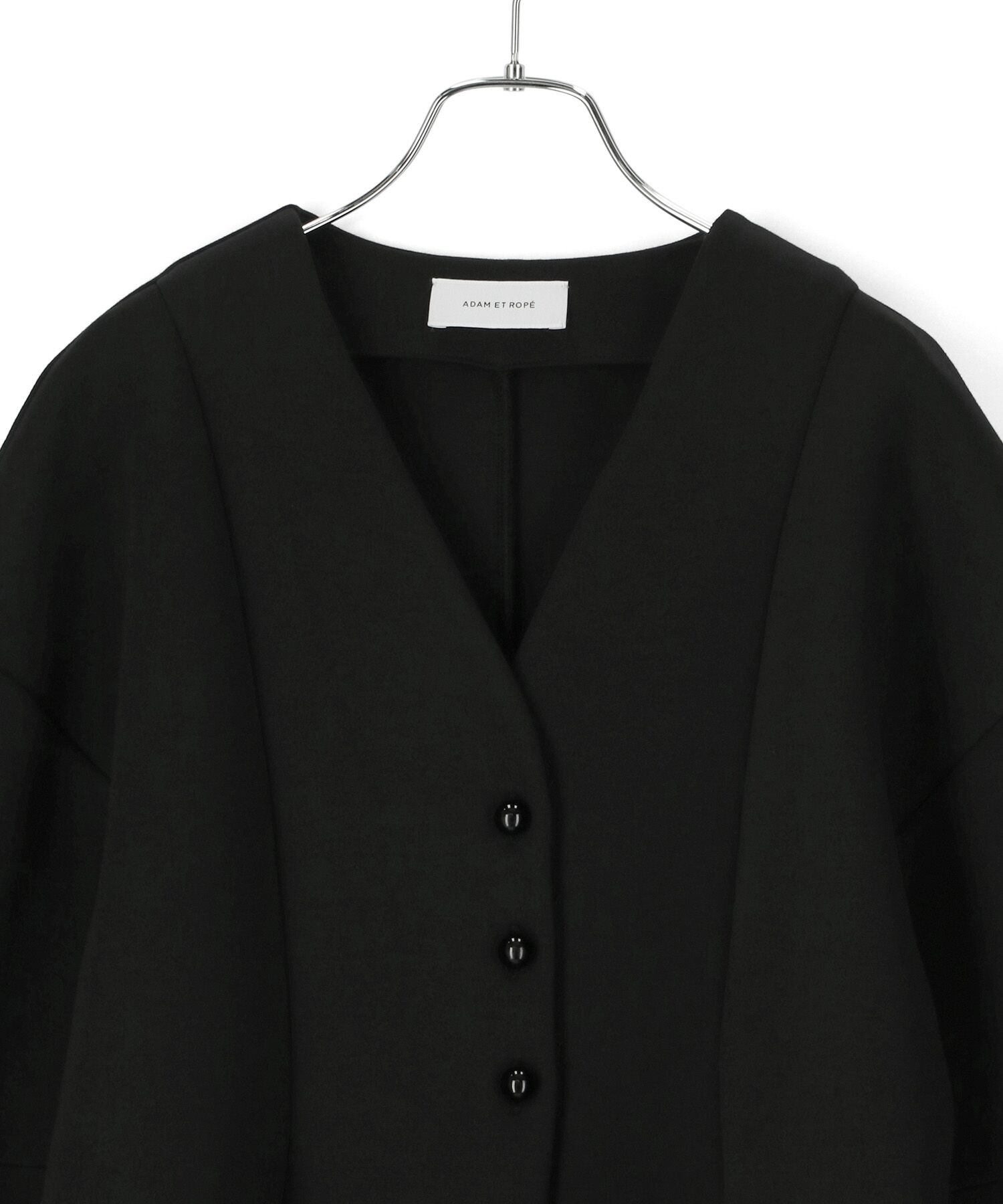 ADAM ET ROPE'「ペプラムダンボールカーディガン」|カーディガン|