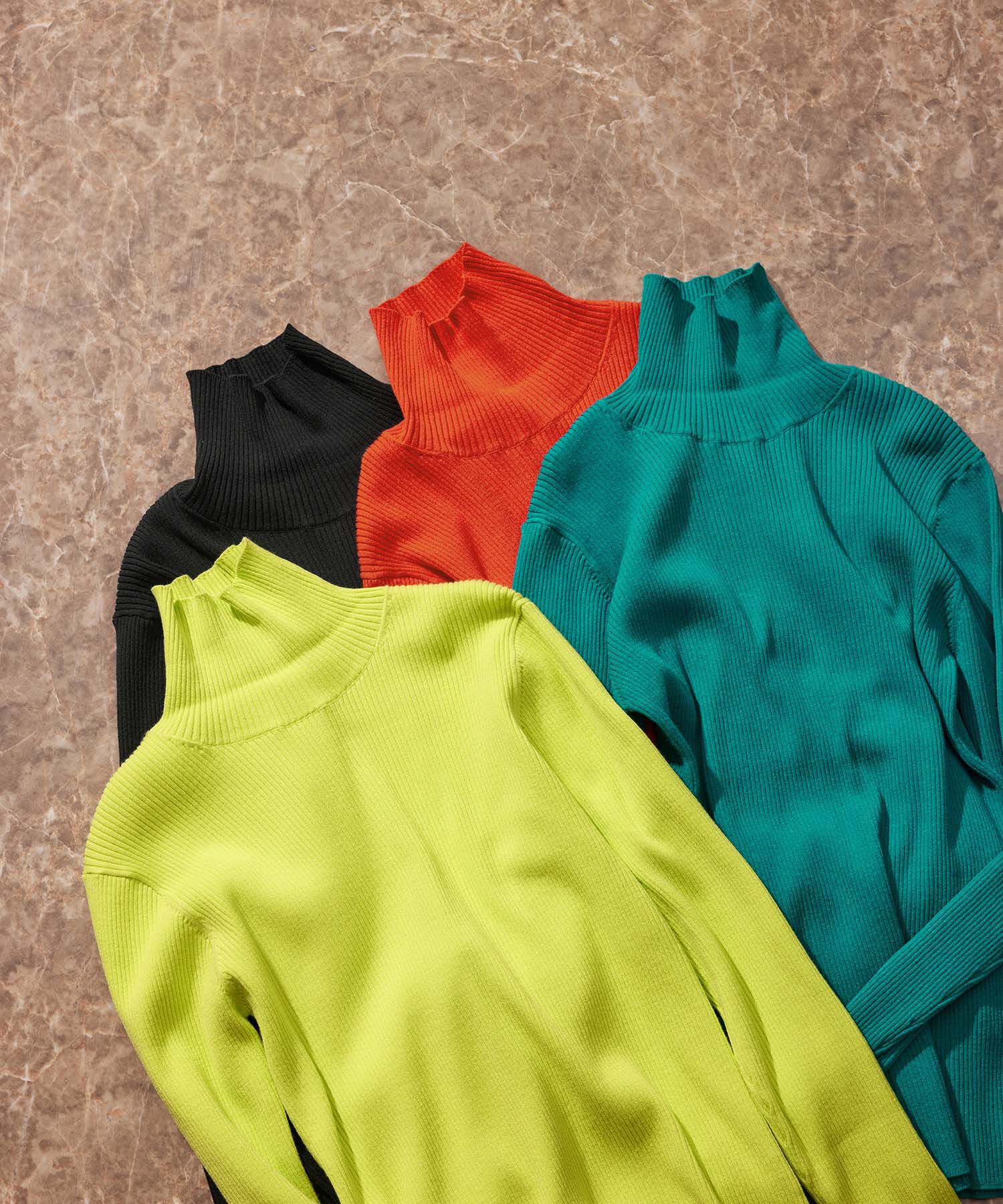 ADAM ET ROPE'「【WEB限定】エコベロRIBタートル」|ニット・セーター|