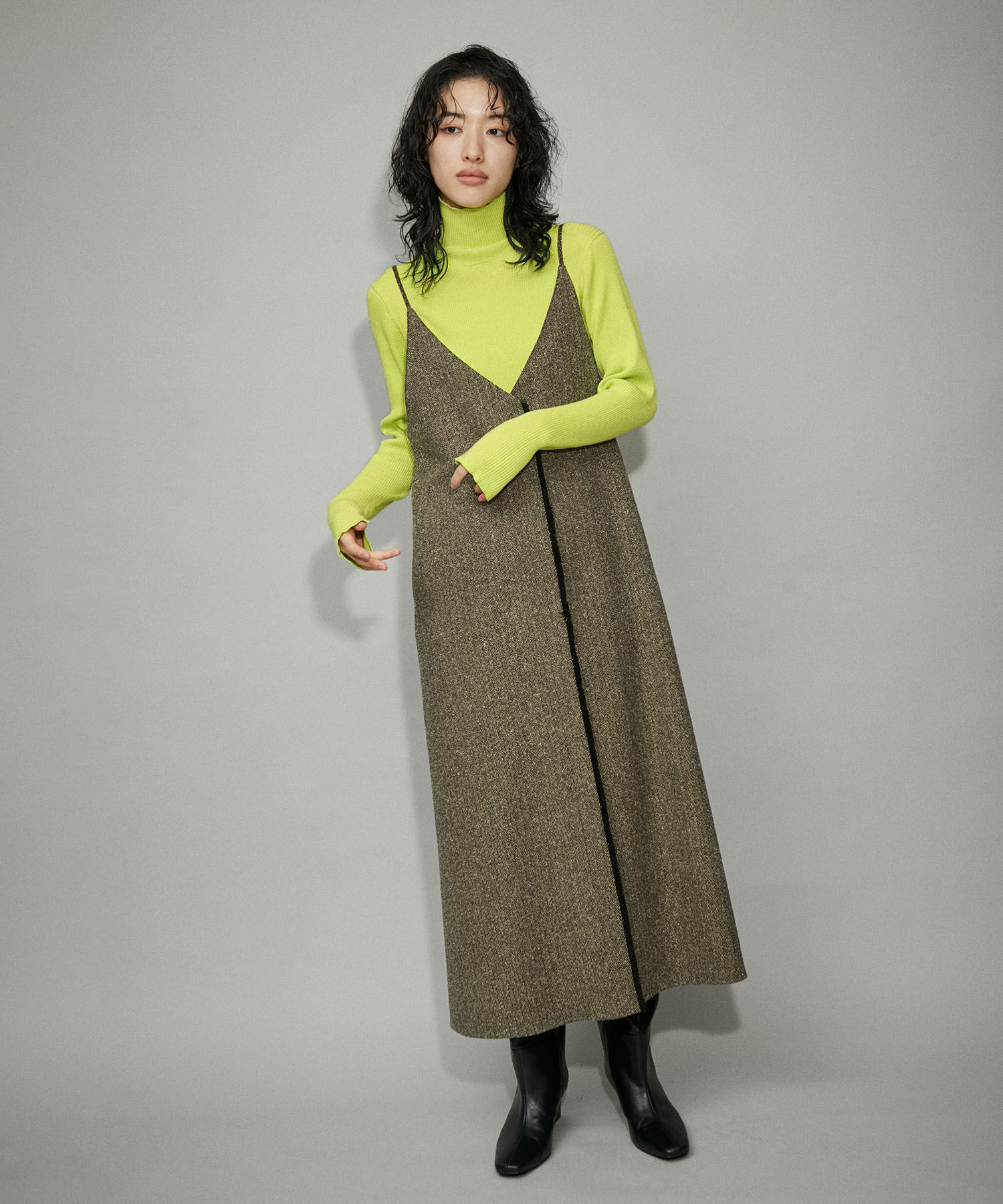 ADAM ET ROPE'「【WEB限定】エコベロRIBタートル」|ニット・セーター|