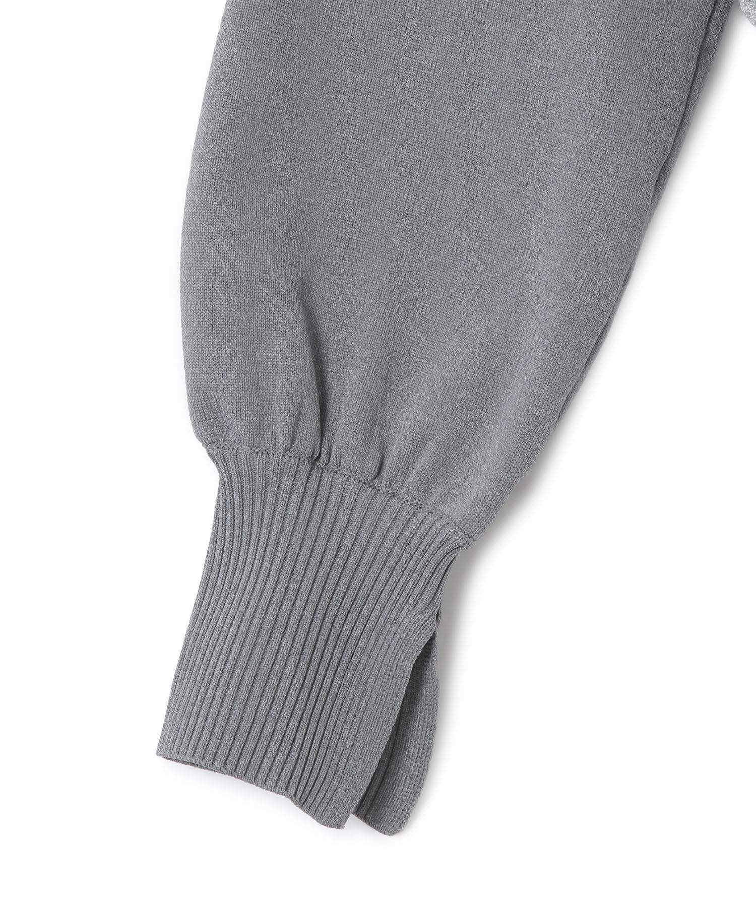 ADAM ET ROPE'「【WEB限定・サステナブル】ラメメッシュカーディガン」|カーディガン|