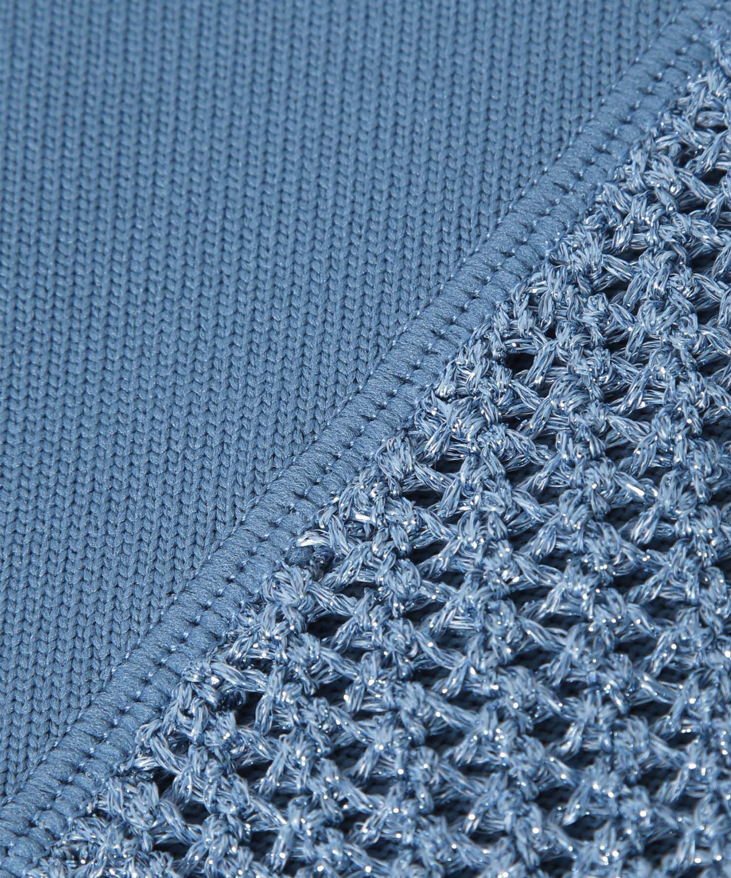 ADAM ET ROPE'「【WEB限定・サステナブル】ラメメッシュカーディガン」|カーディガン|