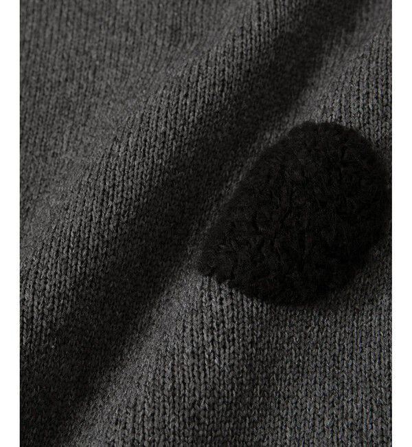 ADAM ET ROPE'「【WEB限定・サステナブル】ループジャカードドットニットカーディガン」|カーディガン|