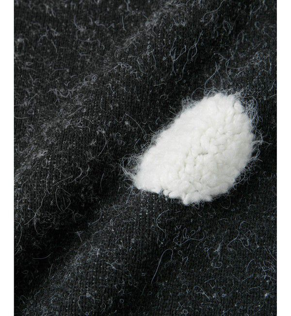 ADAM ET ROPE'「【WEB限定・サステナブル】ループジャカードドットニットカーディガン」|カーディガン|