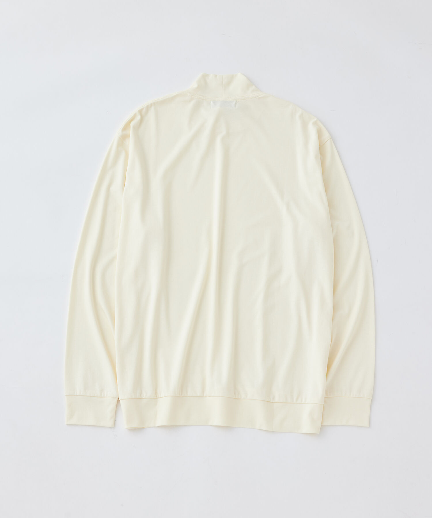 ADAM ET ROPE'「コットン天竺 スムース モックネック ロンTEE / ロングシーズン着用可能 / ユニセックス」|Tシャツ・カットソー|