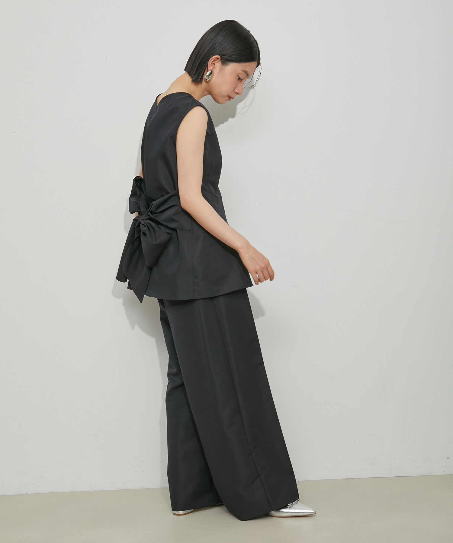 ADAM ET ROPE'「【WEB限定】【troisiemeCHACO for ADAM ET ROPE'】BACK RIBBON SETUP 」|スーツ|