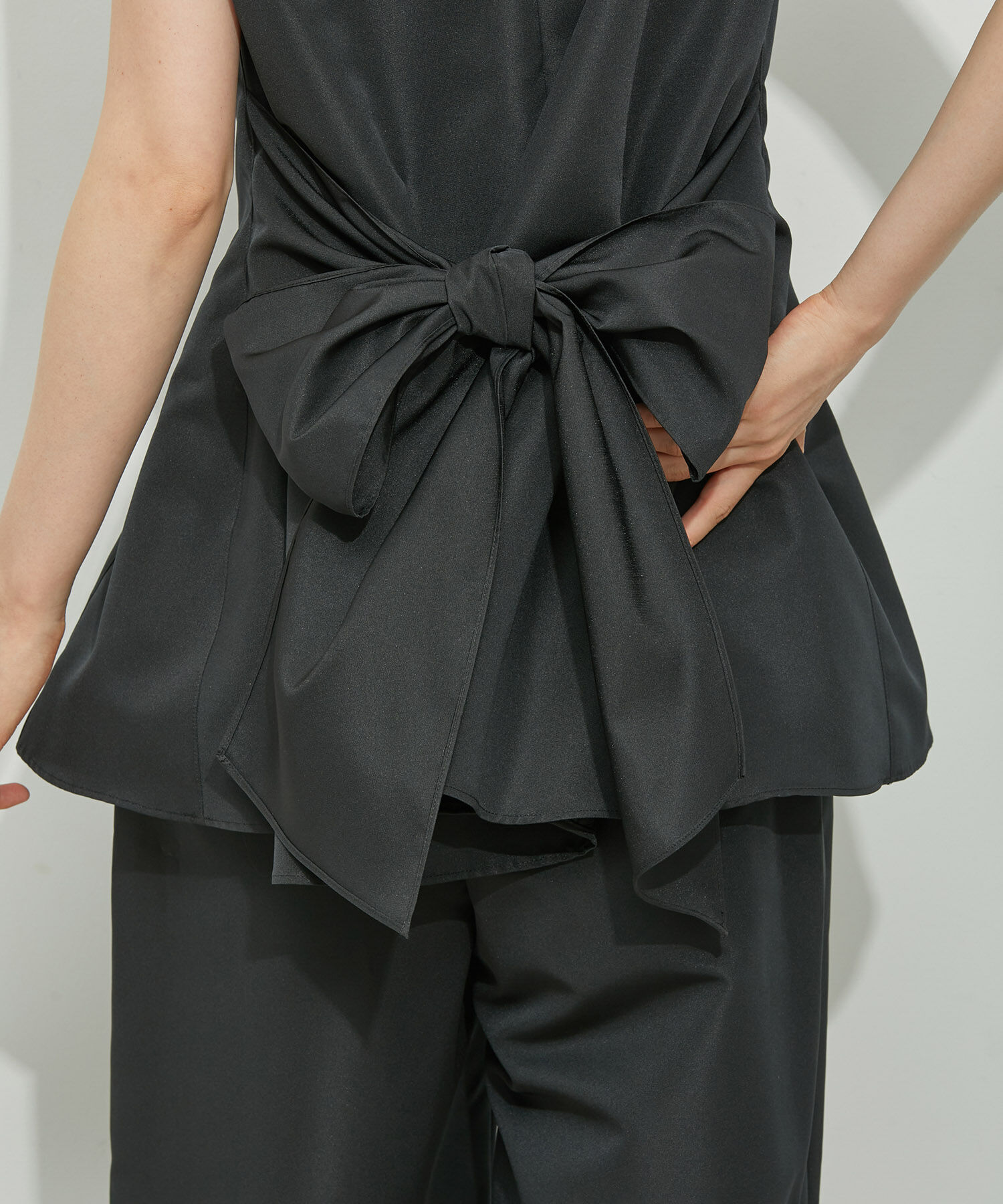 ADAM ET ROPE'「【WEB限定】【troisiemeCHACO for ADAM ET ROPE'】BACK RIBBON SETUP 」|スーツ|