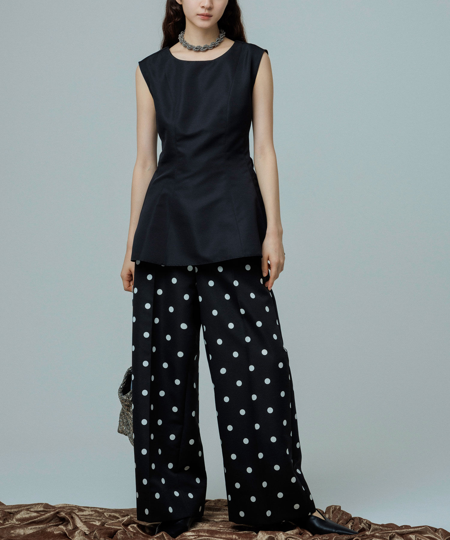 ADAM ET ROPE'「【WEB限定】【troisiemeCHACO for ADAM ET ROPE'】BACK RIBBON SETUP 」|スーツ|