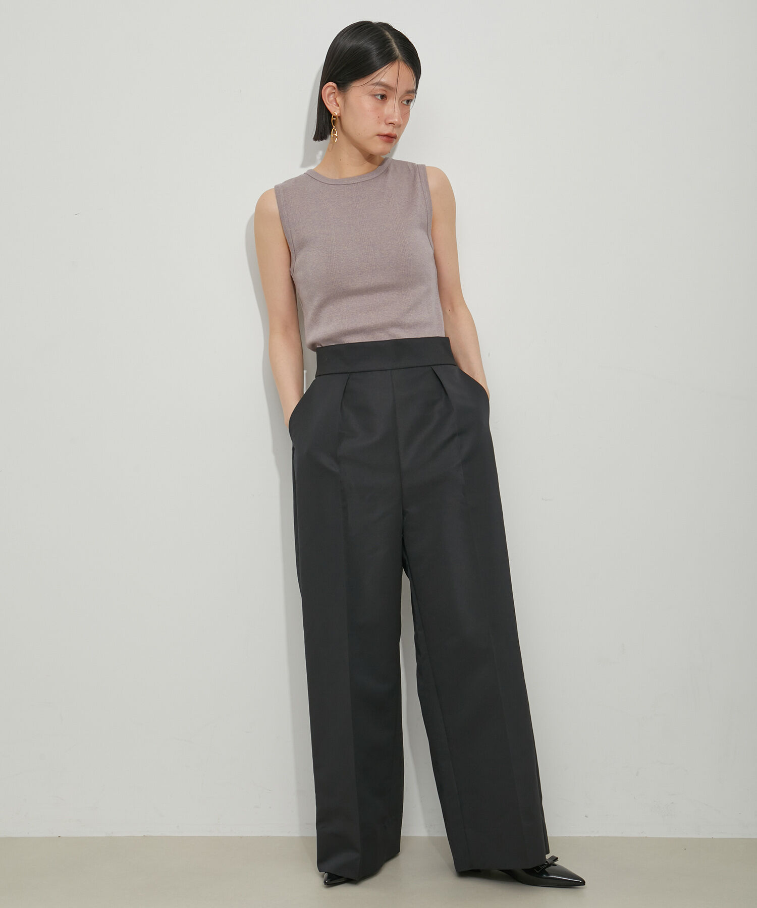 ADAM ET ROPE'「【WEB限定】【troisiemeCHACO for ADAM ET ROPE'】BACK RIBBON SETUP 」|スーツ|