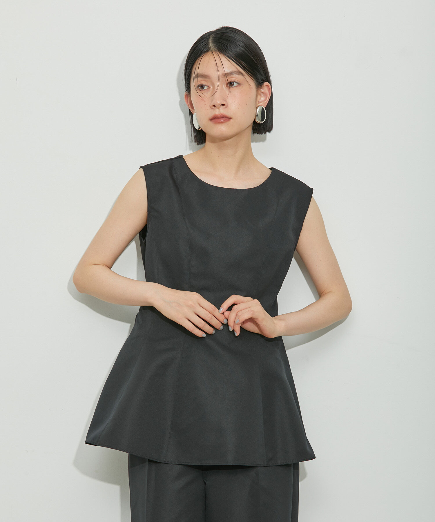 ADAM ET ROPE'「【WEB限定】【troisiemeCHACO for ADAM ET ROPE'】BACK RIBBON SETUP 」|スーツ|