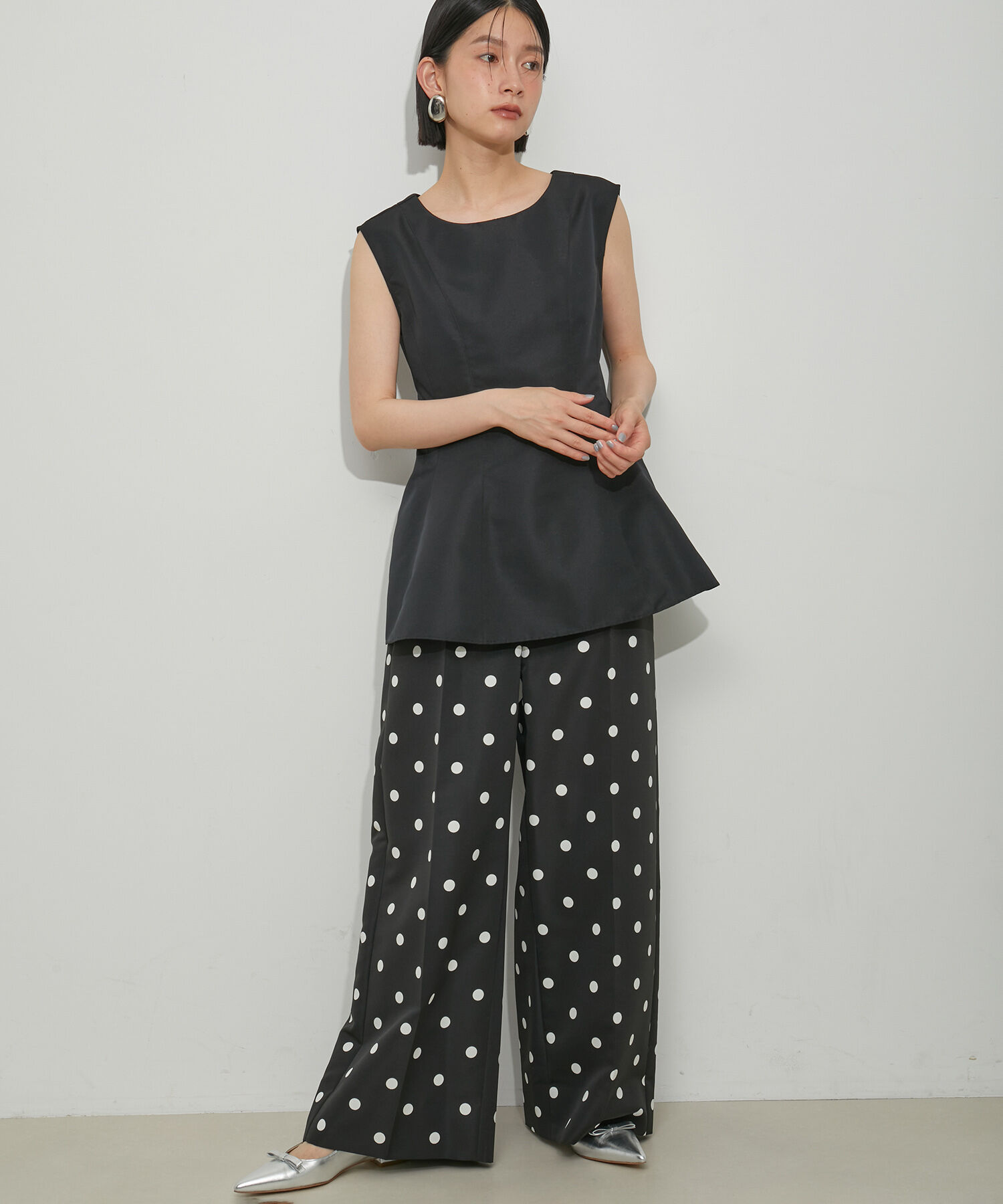 ADAM ET ROPE'「【WEB限定】【troisiemeCHACO for ADAM ET ROPE'】BACK RIBBON SETUP 」|スーツ|