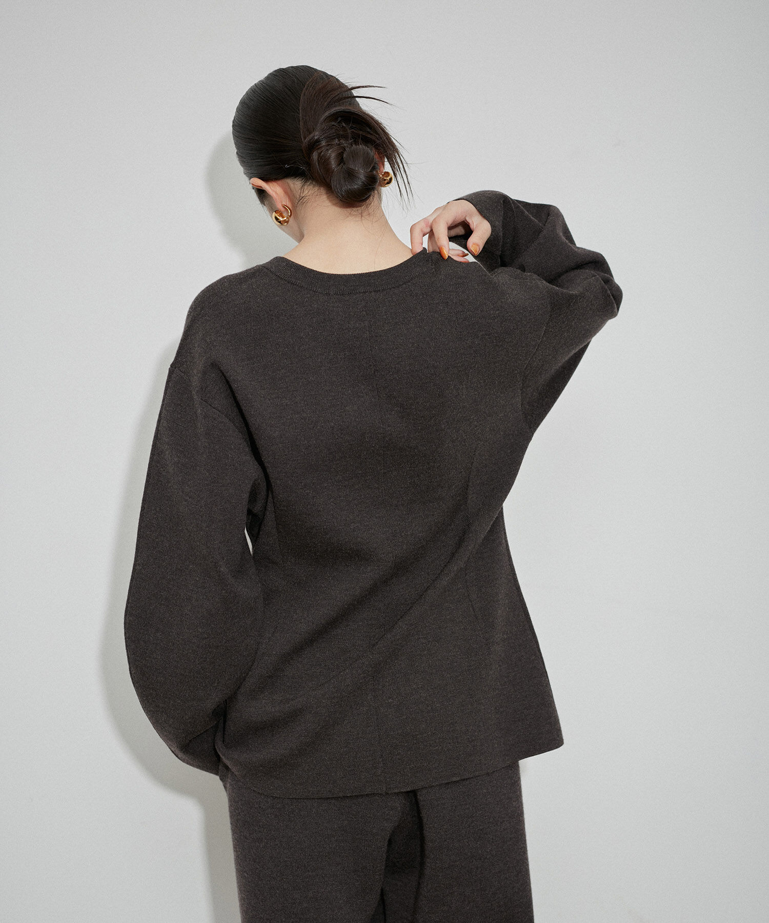 ADAM ET ROPE'「ホックジャケットカーディガン」|カーディガン|