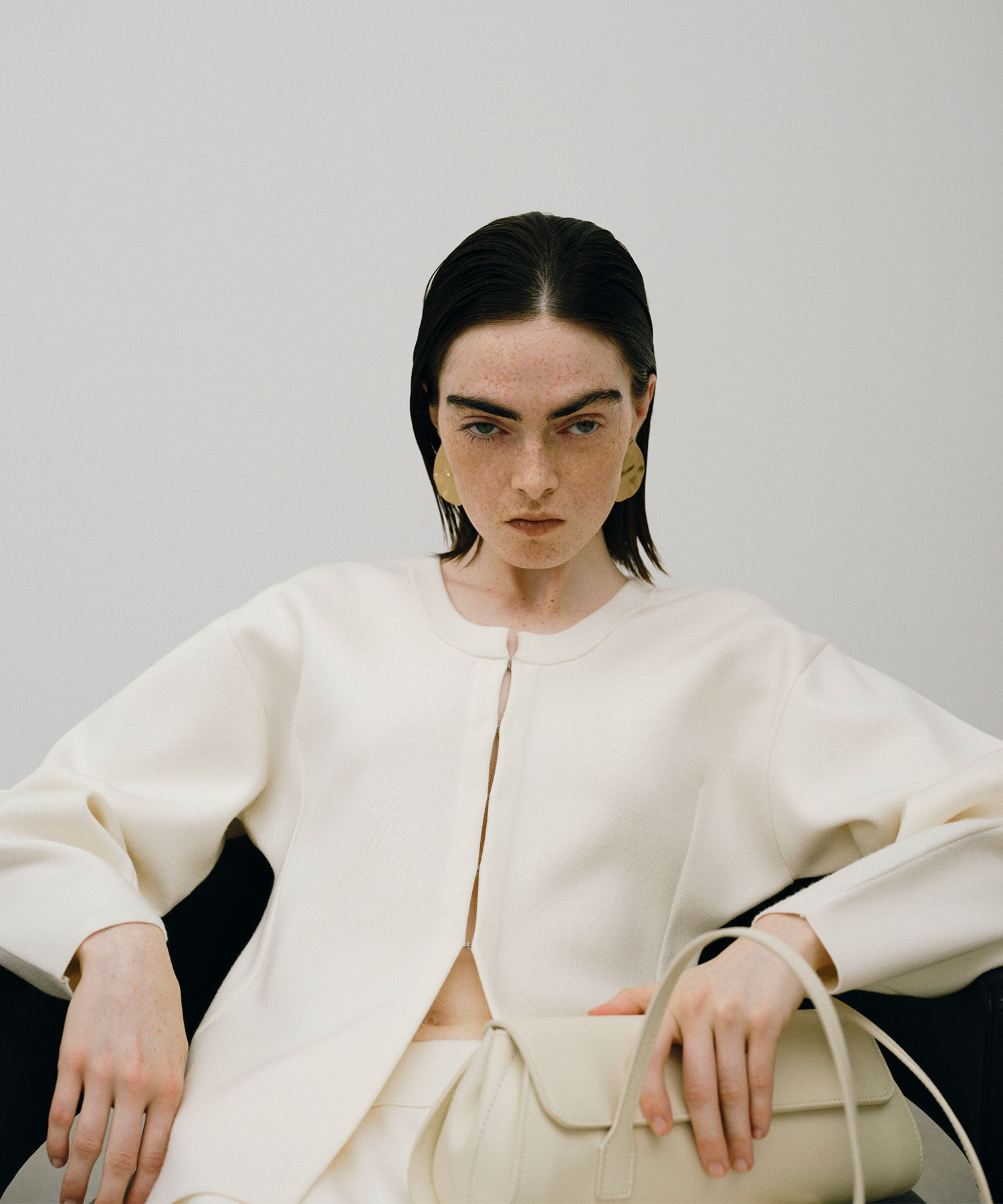 ADAM ET ROPE'「ホックジャケットカーディガン」|カーディガン|