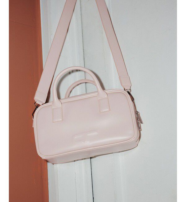 ADAM ET ROPE'「【一部WEB限定カラー】・【再入荷】ロゴスクエアボストンバッグ」|ショルダー・メッセンジャー|