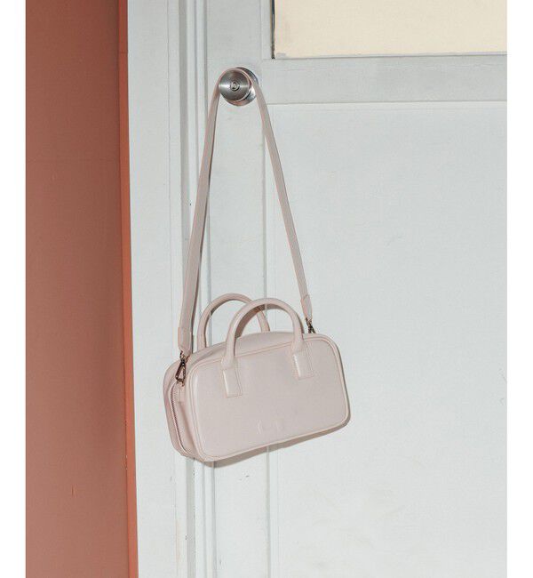 ADAM ET ROPE'「【一部WEB限定カラー】・【再入荷】ロゴスクエアボストンバッグ」|ショルダー・メッセンジャー|