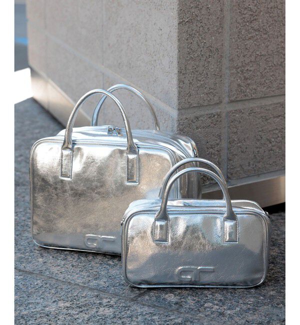 ADAM ET ROPE'「【一部WEB限定カラー】・【再入荷】ロゴスクエアボストンバッグ」|ショルダー・メッセンジャー|