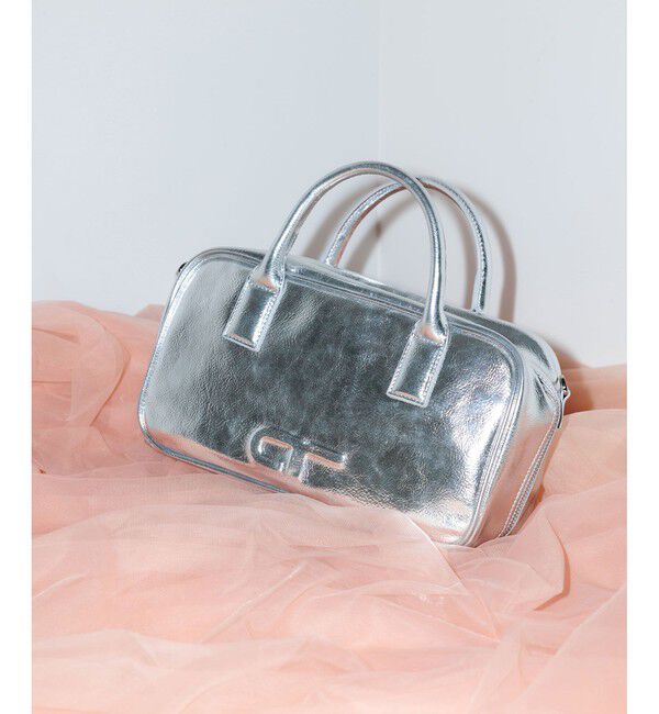 ADAM ET ROPE'「【一部WEB限定カラー】・【再入荷】ロゴスクエアボストンバッグ」|ショルダー・メッセンジャー|