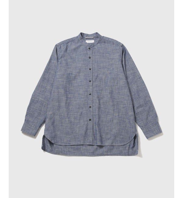 ADAM ET ROPE'「セルビッチ ダンガリー バンドカラーシャツ」|シャツ・ブラウス|