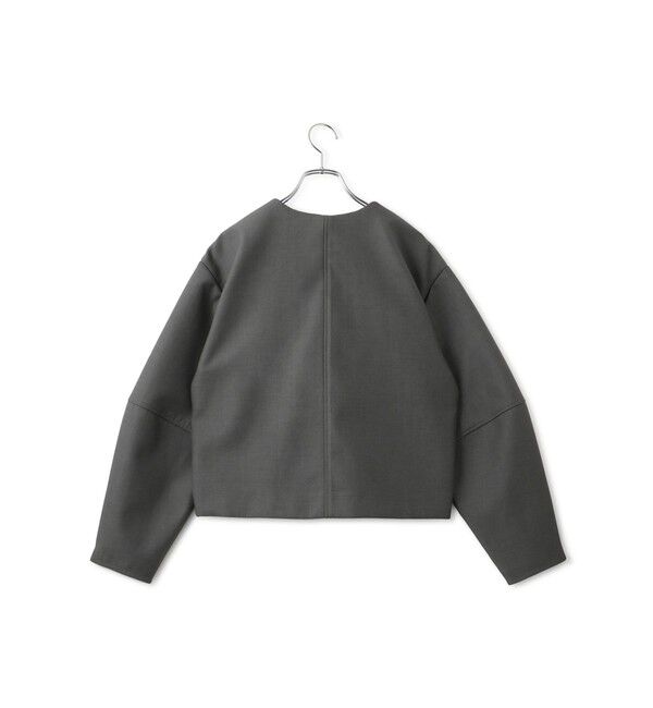 ADAM ET ROPE'「【WEB限定】・【オケージョン】ノーカラーボンディングジャケット」|ノーカラージャケット|
