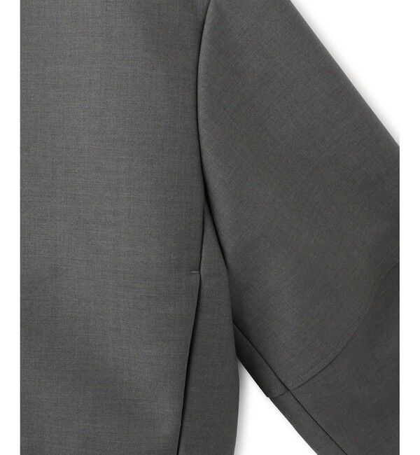 ADAM ET ROPE'「【WEB限定】・【オケージョン】ノーカラーボンディングジャケット」|ノーカラージャケット|