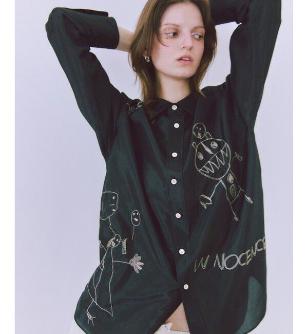 ADAM ET ROPE'「イノセンスエンブロイダリーシアーシャツ」|シャツ・ブラウス|クロメイン