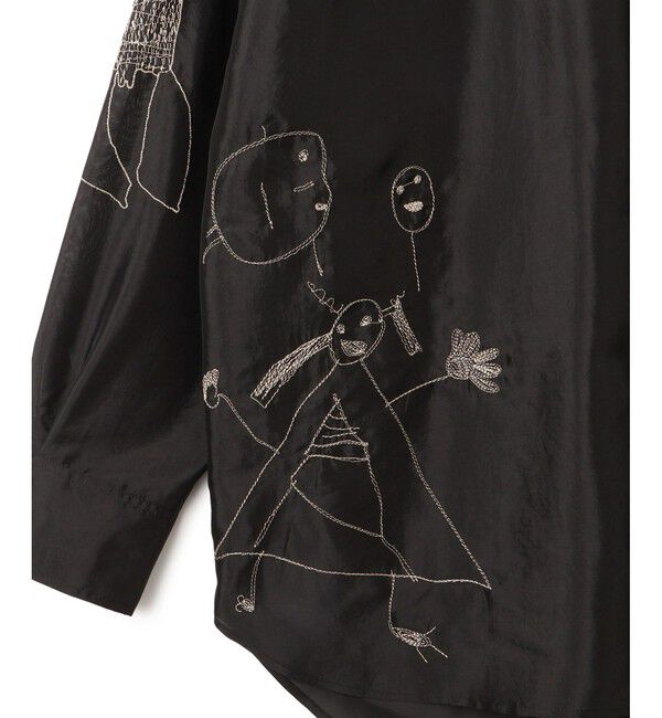 ADAM ET ROPE'「イノセンスエンブロイダリーシアーシャツ」|シャツ・ブラウス|