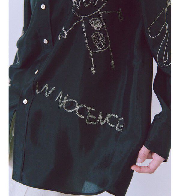 ADAM ET ROPE'「イノセンスエンブロイダリーシアーシャツ」|シャツ・ブラウス|