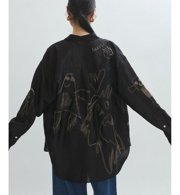 ADAM ET ROPE'「イノセンスエンブロイダリーシアーシャツ」|シャツ・ブラウス|